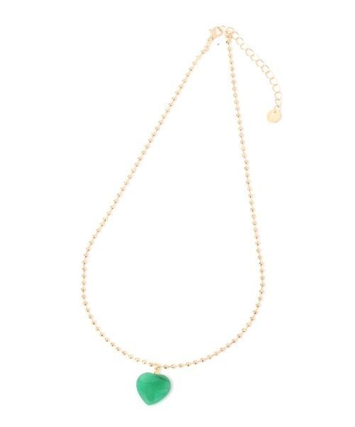 niko and...（ニコアンド）の「ハートトップネックレス（ネックレス・レディース・ブラック/ピンク/グリーン・0）」の4枚目の写真