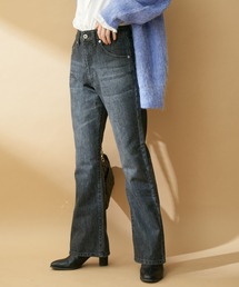 VIS | 【洗える】ジャパンファブリックフレアデニムパンツ(デニムパンツ)