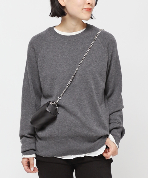 AP STUDIO(エーピーストゥディオ)の「New sweat like Knit(ニット/セーター・レディース・グレー/ベージュ/ブラック・FREE)」の2枚目の写真