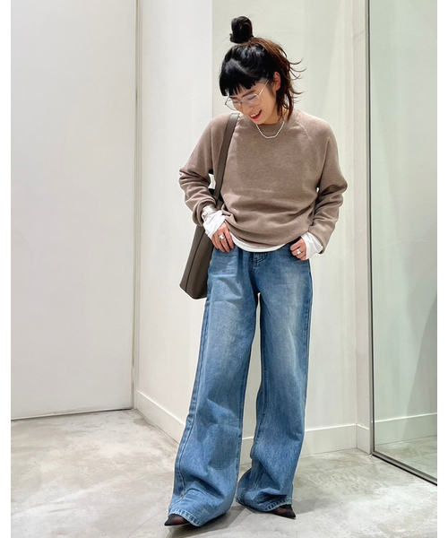 AP STUDIO(エーピーストゥディオ)の「New sweat like Knit(ニット/セーター・レディース・グレー/ベージュ/ブラック・FREE)」の5枚目の写真