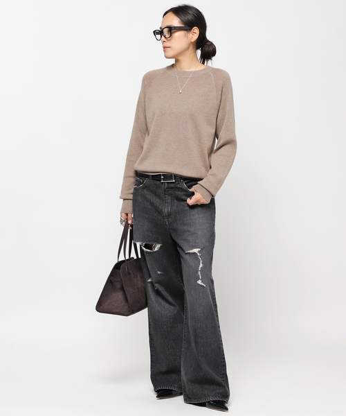 AP STUDIO(エーピーストゥディオ)の「New sweat like Knit(ニット/セーター・レディース・グレー/ベージュ/ブラック・FREE)」の22枚目の写真