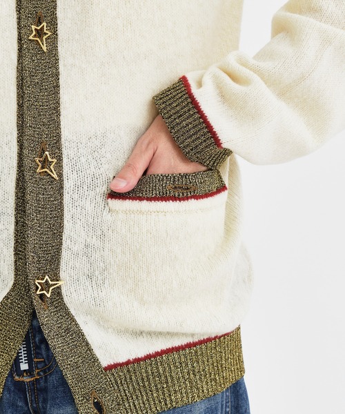 BED J.W. FORD（ベッドフォード）の「【BED J.W. FORD/ベットフォード】Cardigan/カーディガン（カーディガン/ボレロ・メンズ・ブラック/ライトベージュ・1）」の21枚目の写真
