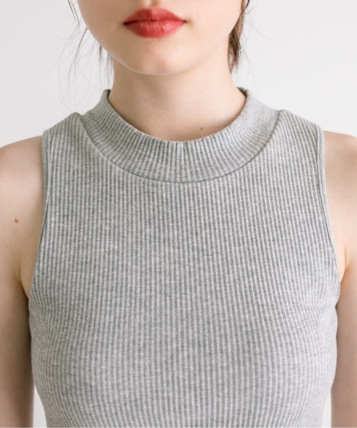 OLIVE des OLIVE（オリーブデオリーブ）の「裾ロゴプチハイインナー　1032060080（タンクトップ・レディース・オフホワイト/ブラック/トップグレー・FREE）」の22枚目の写真