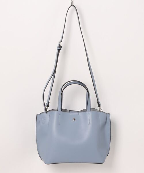 Legato Largo(レガートラルゴ)の「Legato Largo / かるいかばんPU 2WAYトート / LH-P0002Z(トートバッグ・レディース・ベージュ/アイボリー/ブラック/オリーブ/キャメル/ベージュ系その他/ラベンダー/イエロー/ライトブルー・ONESIZE)」の13枚目の写真