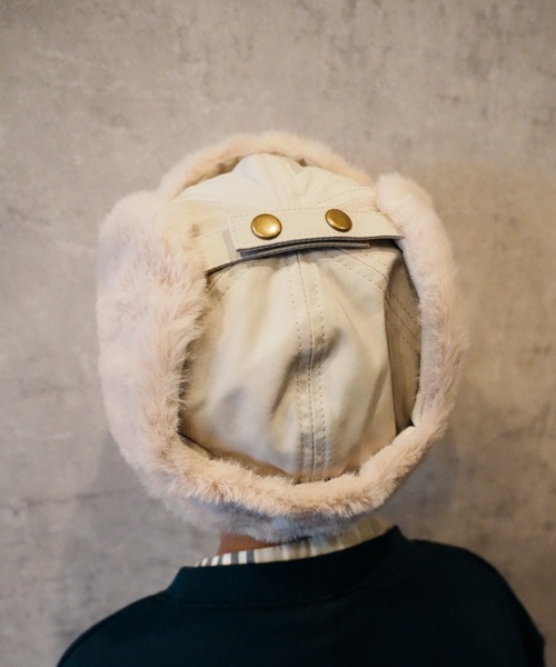 CIAOPANIC TYPY（チャオパニックティピー）の「【KIDS】フライトキャップ（キャップ・キッズ・ベージュ/ブラック・ONE SIZE）」の17枚目の写真