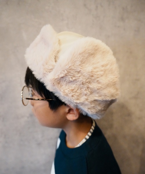 CIAOPANIC TYPY（チャオパニックティピー）の「【KIDS】フライトキャップ（キャップ・キッズ・ベージュ/ブラック・ONE SIZE）」の16枚目の写真