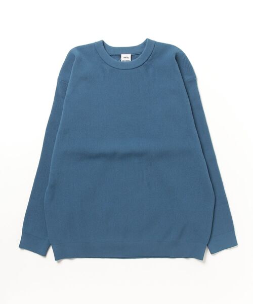 TIGORA（ティゴラ）の「ティゴラ TIGORA ウォッシャブルニット クルーネック（スウェット・メンズ・アイボリー/ダークブルー/サンドグレー/ブラック・3L/M/S/L/LL）」の4枚目の写真