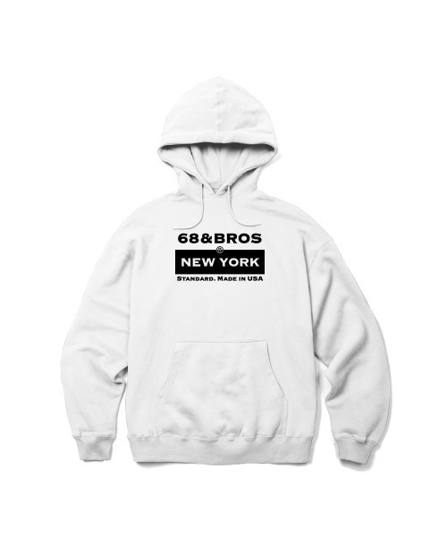 68&brothers（シックスティエイトアンドブラザーズ）の「68&BROTHERS シックスティーエイトアンドブラザーズ / "PD" LOGO Hooded Sweat（パーカー・メンズ・アイボリー/グレー/ブラック/オフホワイト・X-LARGE/LARGE）」の2枚目の写真