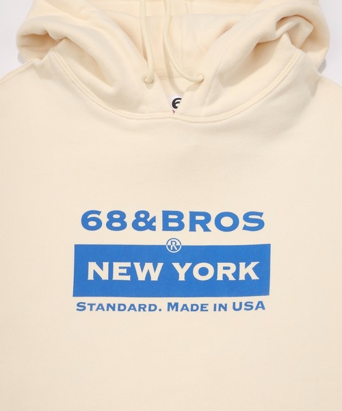 68&brothers（シックスティエイトアンドブラザーズ）の「68&BROTHERS / Hooded Sweat "PAY DAY"（パーカー・メンズ・アイボリー/グレー/ブラック・X-LARGE/LARGE）」の7枚目の写真
