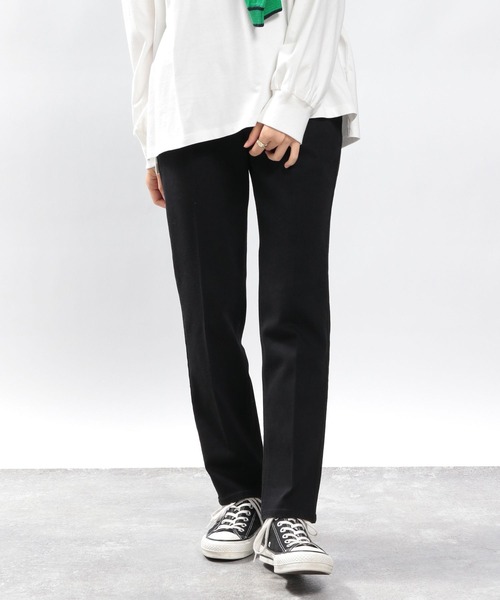 GLOBAL WORK Smile Seed Store（グローバルワーク スマイルシードストア）の「ストレッチスリムテーパードデニムパンツ/180895（デニムパンツ・レディース・ブルー系その他5/ブラック/スカイブルー・MEDIUM/LARGE/SMALL）」の6枚目の写真