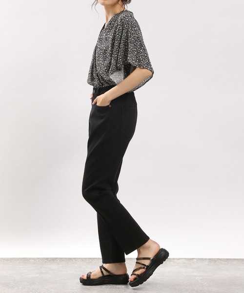 GLOBAL WORK Smile Seed Store（グローバルワーク スマイルシードストア）の「ストレッチスリムテーパードデニムパンツ/180895（デニムパンツ・レディース・ブルー系その他5/ブラック/スカイブルー・MEDIUM/LARGE/SMALL）」の8枚目の写真