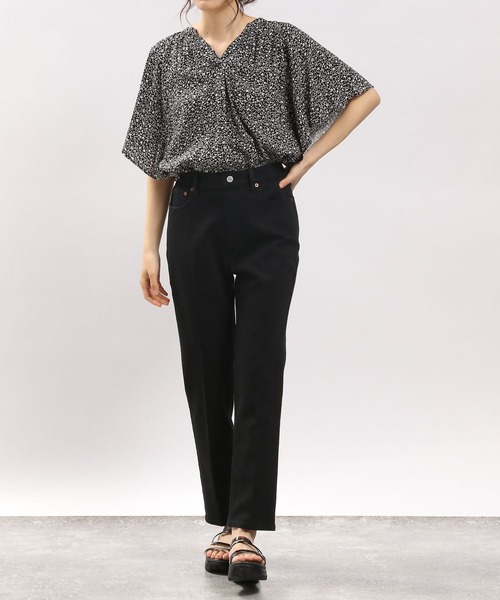 GLOBAL WORK Smile Seed Store（グローバルワーク スマイルシードストア）の「ストレッチスリムテーパードデニムパンツ/180895（デニムパンツ・レディース・ブルー系その他5/ブラック/スカイブルー・MEDIUM/LARGE/SMALL）」の9枚目の写真