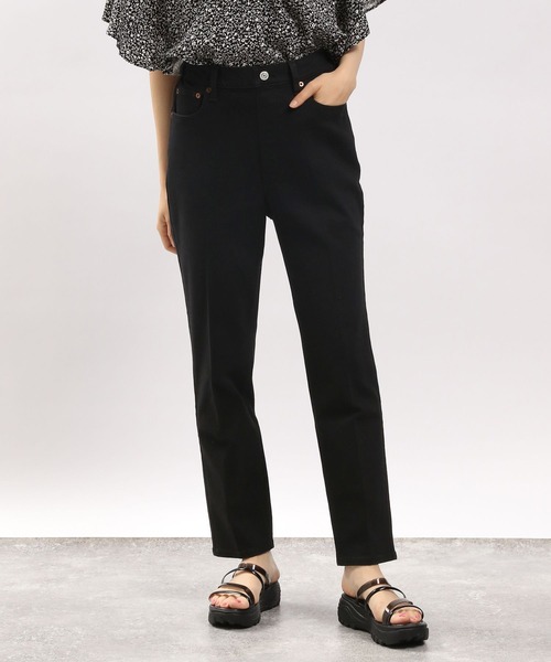 GLOBAL WORK Smile Seed Store（グローバルワーク スマイルシードストア）の「ストレッチスリムテーパードデニムパンツ/180895（デニムパンツ・レディース・ブルー系その他5/ブラック/スカイブルー・MEDIUM/LARGE/SMALL）」の10枚目の写真