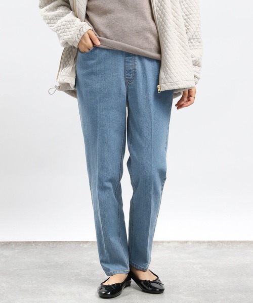 GLOBAL WORK Smile Seed Store（グローバルワーク スマイルシードストア）の「ストレッチスリムテーパードデニムパンツ/180895（デニムパンツ・レディース・ブルー系その他5/ブラック/スカイブルー・MEDIUM/LARGE/SMALL）」の14枚目の写真