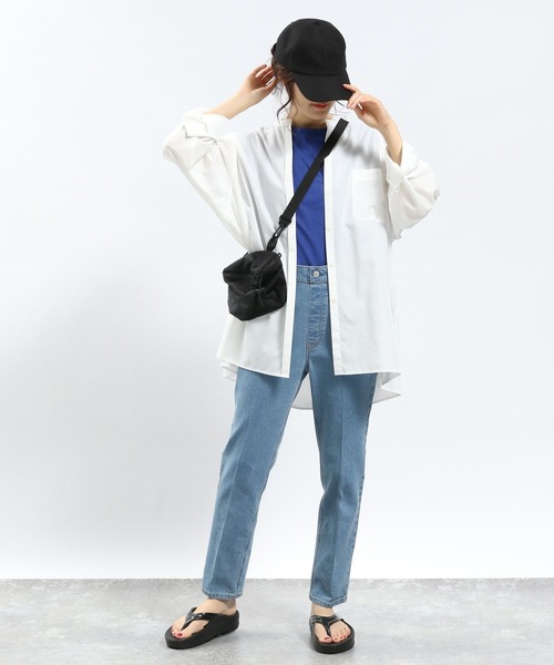 GLOBAL WORK Smile Seed Store（グローバルワーク スマイルシードストア）の「ストレッチスリムテーパードデニムパンツ/180895（デニムパンツ・レディース・ブルー系その他5/ブラック/スカイブルー・MEDIUM/LARGE/SMALL）」の18枚目の写真