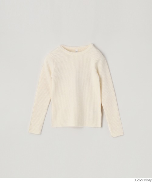 coca（coca）（コカ）の「【WEB限定セール】キッズ アンゴラタッチクルーネックニットトップス（ニット/セーター・キッズ・アイボリー/ブラック/その他1・140/110/130/120）」の6枚目の写真