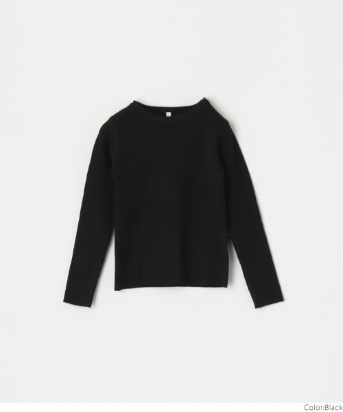 coca（coca）（コカ）の「【WEB限定セール】キッズ アンゴラタッチクルーネックニットトップス（ニット/セーター・キッズ・アイボリー/ブラック/その他1・140/110/130/120）」の4枚目の写真