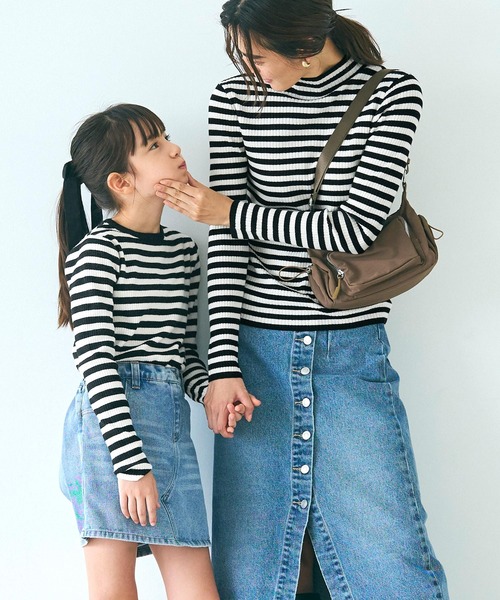 coca（coca）（コカ）の「【WEB限定セール】キッズ アンゴラタッチクルーネックニットトップス（ニット/セーター・キッズ・アイボリー/ブラック/その他1・140/110/130/120）」の17枚目の写真