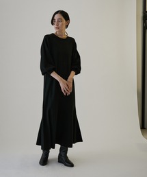 【WEB限定】へムペプラムロングニットワンピース