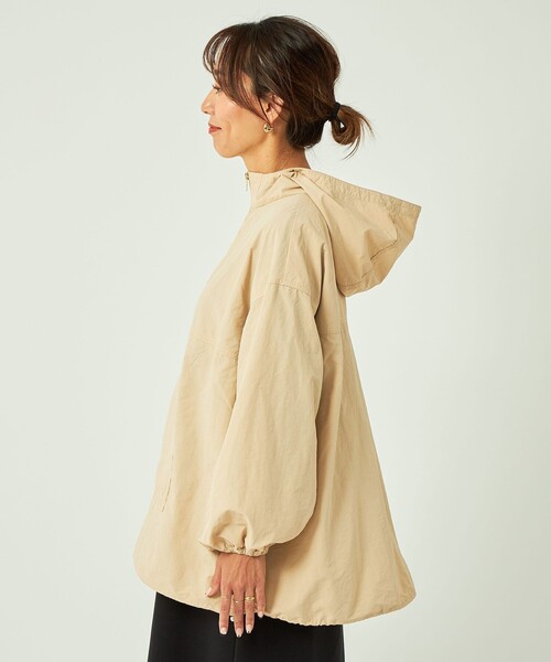 green label relaxing(グリーンレーベルリラクシング)の「アノラック パーカー -撥水・防風・ウォッシャブル-(ナイロンジャケット・レディース・ブラック/モカ/ベージュ・FREE)」の9枚目の写真