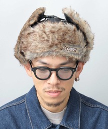 GERRY（ジェリー）の「ミックスファー ナイロン フライトキャップ（キャップ・メンズ）」
