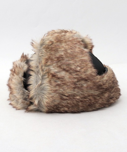 GERRY(ジェリー)の「ミックスファー ナイロン フライトキャップ(キャップ・メンズ・ブラック/カーキ・FREE)」の8枚目の写真