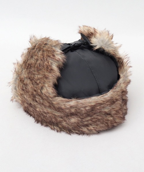 GERRY(ジェリー)の「ミックスファー ナイロン フライトキャップ(キャップ・メンズ・ブラック/カーキ・FREE)」の18枚目の写真