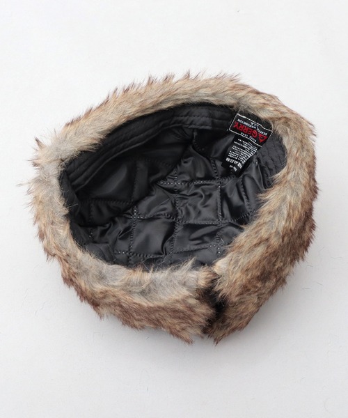 GERRY(ジェリー)の「ミックスファー ナイロン フライトキャップ(キャップ・メンズ・ブラック/カーキ・FREE)」の17枚目の写真