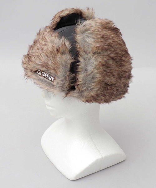 GERRY(ジェリー)の「ミックスファー ナイロン フライトキャップ(キャップ・メンズ・ブラック/カーキ・FREE)」の15枚目の写真