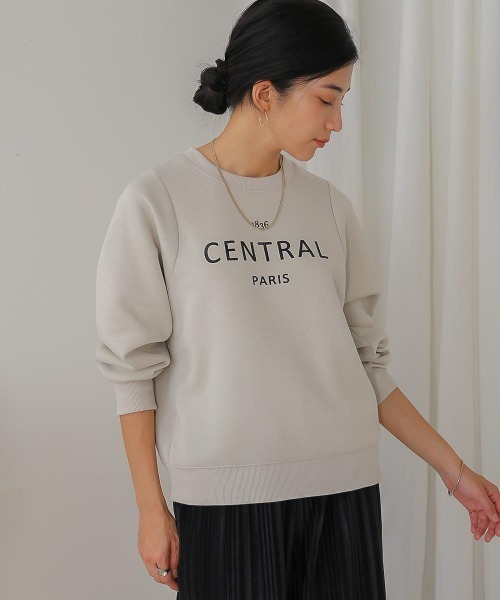 Bou Jeloud(ブージュルード)の「軽量ボンディングカレッジプルオーバー(Tシャツ/カットソー・レディース・ブラック/アイボリー・FREE)」の5枚目の写真
