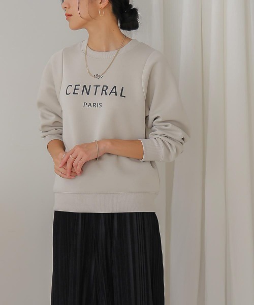 Bou Jeloud(ブージュルード)の「軽量ボンディングカレッジプルオーバー(Tシャツ/カットソー・レディース・ブラック/アイボリー・FREE)」の9枚目の写真