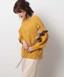 DRESKIP | 【体型カバー】ふわふわ素材が女性らしいVネックニット(ニット/セーター)