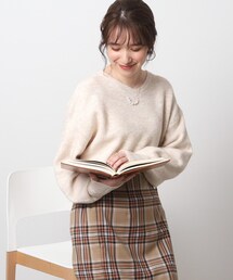 DRESKIP | 【体型カバー】ふわふわ素材が女性らしいVネックニット(ニット/セーター)