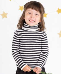 birthday party（バースデイパーティー）の「リブニットシンプルベーシックタートルネック(90~110cm)（Tシャツ/カットソー・キッズ）」