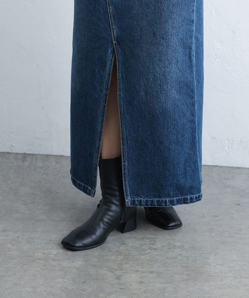 COLONY 2139（コロニートゥーワンスリーナイン）の「フロントスリットデニムロングスカート（デニムスカート・レディース・ブラック/サックスブルー/ブルー/ダークブルー/ネイビー・SMALL/MEDIUM）」の12枚目の写真