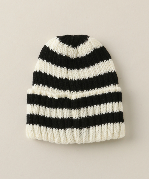 Santelli Francesca(サンテッリフランチェスカ)の「【Santelli Francesca/サンテッリフランチェスカ】 horizontal stripes kn:キャップ(ハット・レディース・エメラルドブルー/ホワイト系その他・FREE)」の5枚目の写真
