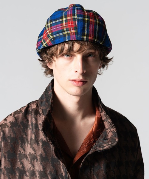 glamb（グラム）の「Deformed Hunting Cap / ディフォームハンチングキャップ（ハンチング/ベレー帽・メンズ・ブラック/レオパード/チェック・FREE）」の9枚目の写真