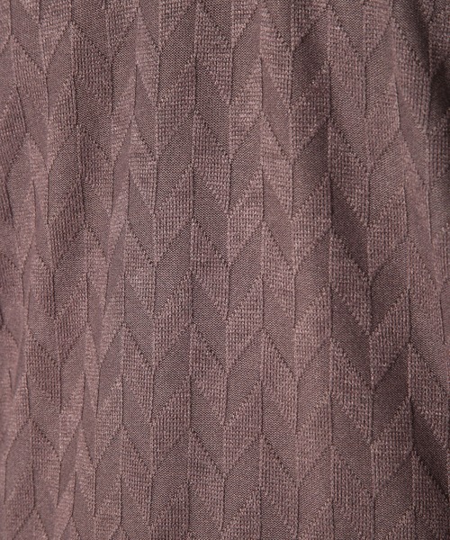 UNION STATION（ユニオンステーション）の「ミルジャガードチェック柄VネックロンT（Tシャツ/カットソー・メンズ・ネイビー/ブラウン/サックスブルー・LL/M/S/L）」の16枚目の写真