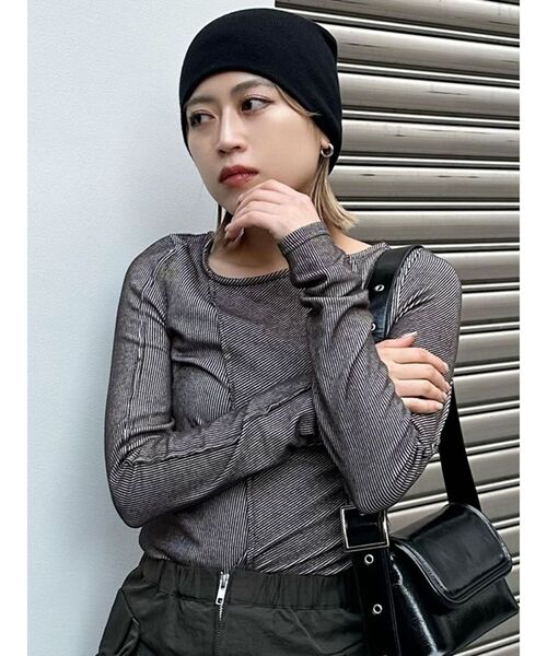 MURUA（ムルーア）の「ランダムスイッチカットトップス（Tシャツ/カットソー・レディース・ライトブルー/グレー/ライトグリーン/アイボリー・FREE）」の13枚目の写真