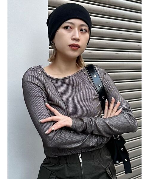 MURUA（ムルーア）の「ランダムスイッチカットトップス（Tシャツ/カットソー・レディース・ライトブルー/グレー/ライトグリーン/アイボリー・FREE）」の15枚目の写真