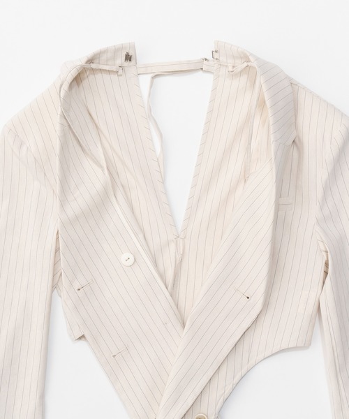 PRANK PROJECT（プランクプロジェクト）の「オフショルダーボディスーツ / Off-Shoulder Bodysuits（Tシャツ/カットソー・レディース・ブラック/アイボリー・FREE）」の22枚目の写真