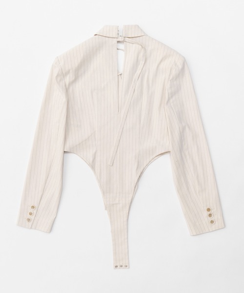 PRANK PROJECT（プランクプロジェクト）の「オフショルダーボディスーツ / Off-Shoulder Bodysuits（Tシャツ/カットソー・レディース・ブラック/アイボリー・FREE）」の19枚目の写真