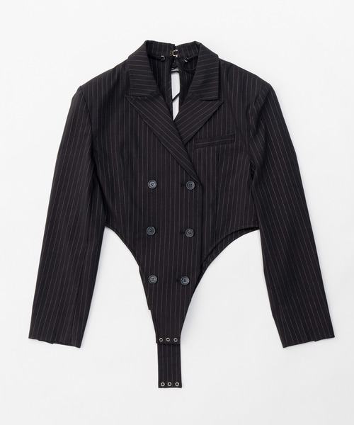 PRANK PROJECT（プランクプロジェクト）の「オフショルダーボディスーツ / Off-Shoulder Bodysuits（Tシャツ/カットソー・レディース・ブラック/アイボリー・FREE）」の17枚目の写真