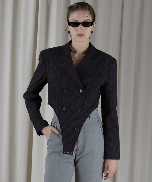 PRANK PROJECT（プランクプロジェクト）の「オフショルダーボディスーツ / Off-Shoulder Bodysuits（Tシャツ/カットソー・レディース・ブラック/アイボリー・FREE）」の6枚目の写真