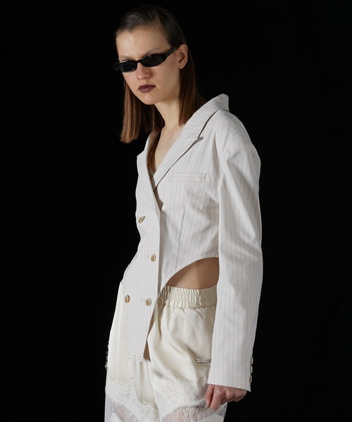 PRANK PROJECT（プランクプロジェクト）の「オフショルダーボディスーツ / Off-Shoulder Bodysuits（Tシャツ/カットソー・レディース・ブラック/アイボリー・FREE）」の14枚目の写真