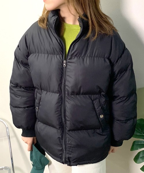 CRB（シーアールビー）の「ハイネック中綿ブルゾン（ブルゾン・レディース・アイボリー/ブラック・F）」の3枚目の写真