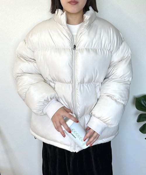 CRB（シーアールビー）の「ハイネック中綿ブルゾン（ブルゾン・レディース・アイボリー/ブラック・F）」の9枚目の写真