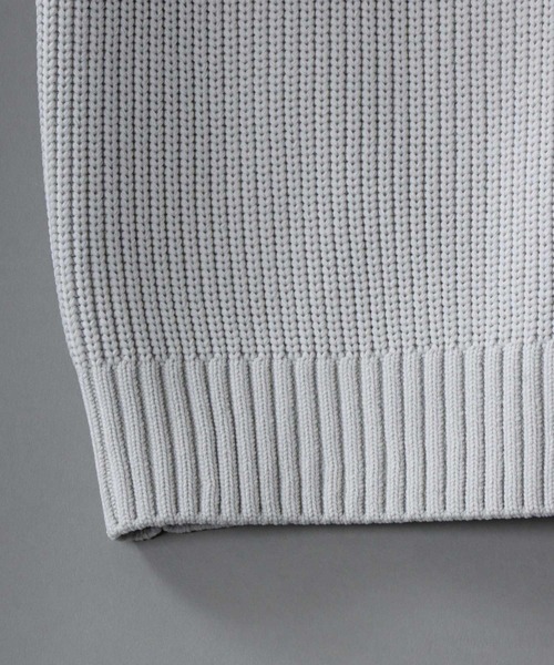 SITRY（シトリー）の「knit cardigan/オーバーサイズ エコニット カーディガン 吸水速乾 UVカット 洗濯可 帯電防止 抗ピリング（カーディガン/ボレロ・メンズ・ブラック/グレー/チャコール/ブルー/グレイッシュベージュ・LL/M/L）」の16枚目の写真