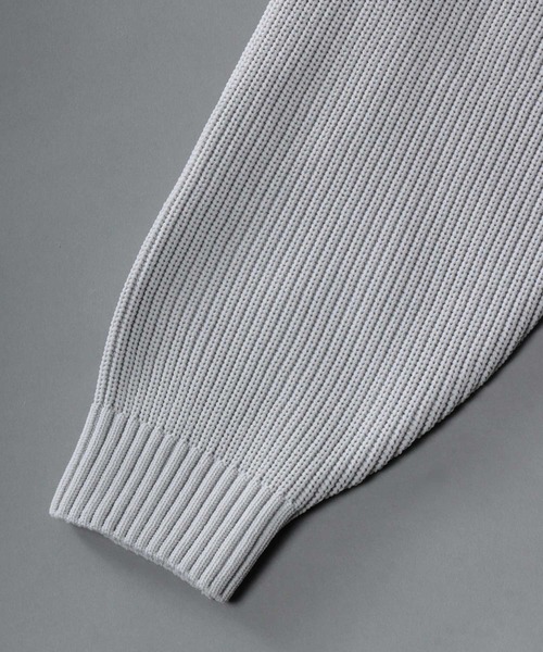 SITRY（シトリー）の「knit cardigan/オーバーサイズ エコニット カーディガン 吸水速乾 UVカット 洗濯可 帯電防止 抗ピリング（カーディガン/ボレロ・メンズ・ブラック/グレー/チャコール/ブルー/グレイッシュベージュ・LL/M/L）」の17枚目の写真