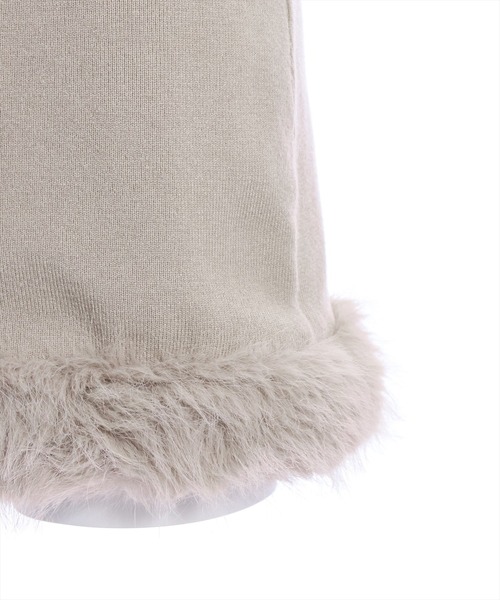 clear(クリア)の「裾ファーニットミニワンピース(ワンピース・レディース・モカ/ブラック・F)」の13枚目の写真